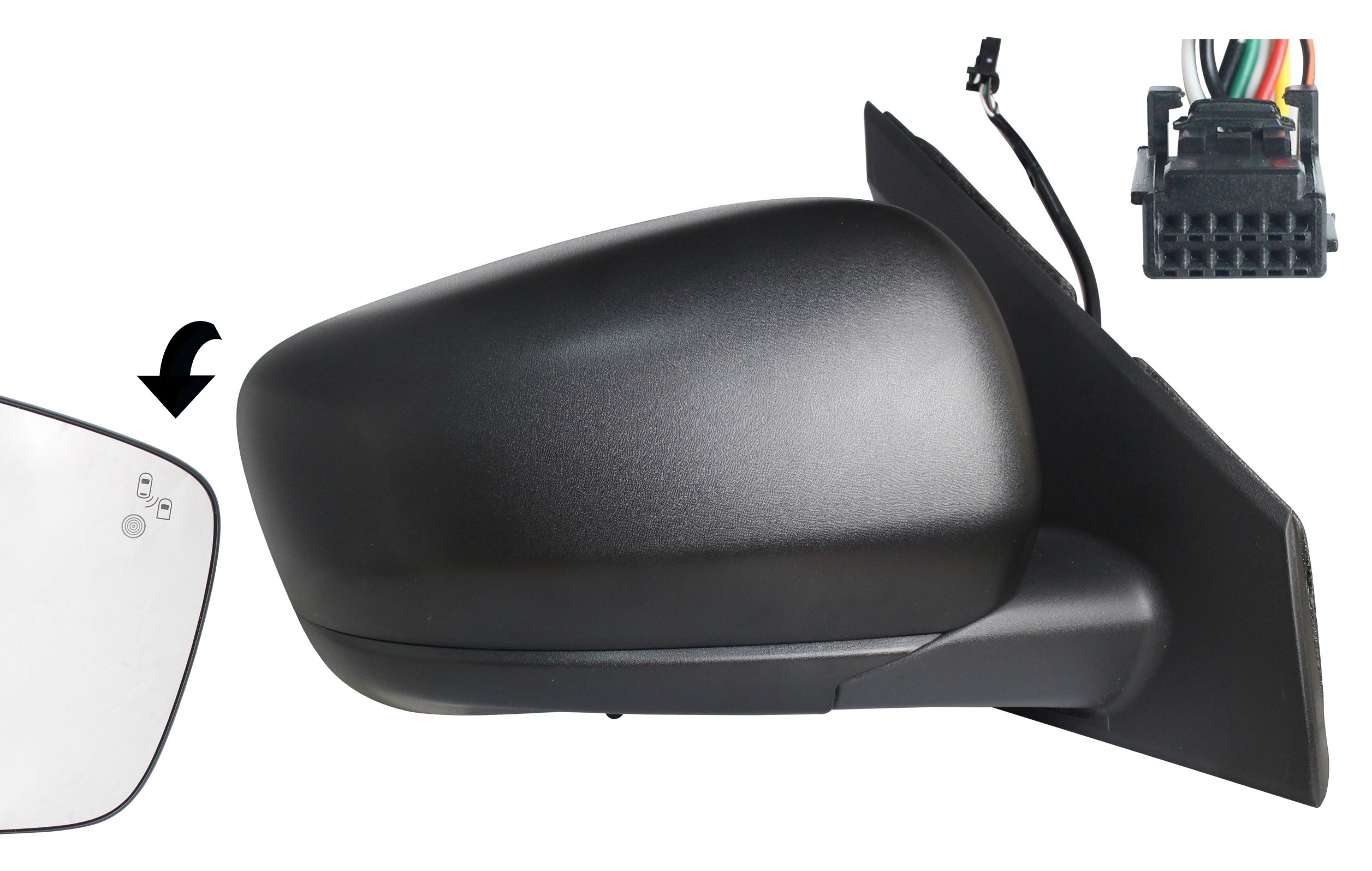 RENAULT EXPRESS 2021.05-*ESP DRT ELECT TERM SON/TEMP CONV PRETO 7PIN(VAN) - 