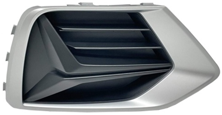 AUDI Q3 2018.07-*GRELHA DRT P/CH FRT P/P CINZA - 