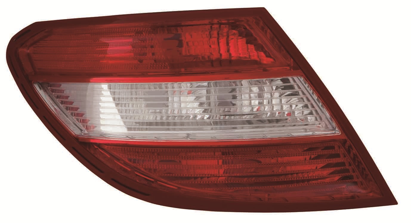 MERCEDES C W204 07-*FAROLIM TRAS ESQ (VERMELHO/BRANCO 4P) - 